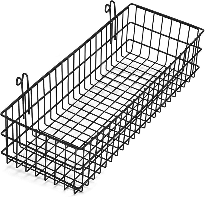 Kaforise Hanging Basket for Wire Wall Grid Panel, Flower Pots Shelf Balcony - Image 2