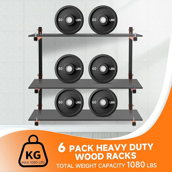 Lumber Rack Wall Mount, Heavy Duty Wood Storage Racks, 9-Level System Garage - Image 7