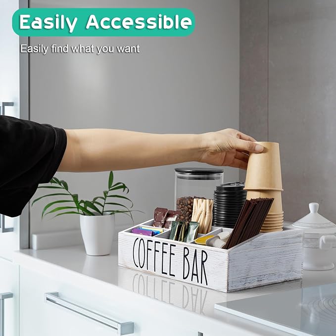 ALELION White Coffee Station Organizer - Image 5