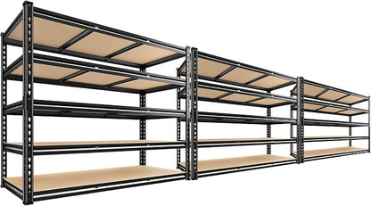 REIBII 48" W Garage Shelving 3080LBS Storage Shelves 5 Tier Industrial Shelving by REIBII
