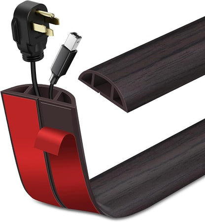 Floor Cord Cover Self Adhesive Cord Hider Floor Extension Cord Covers by LSGCQ
