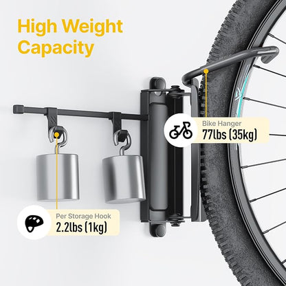 monTEK Swivel Bike Wall Mount, Bike Hangers - Image 4