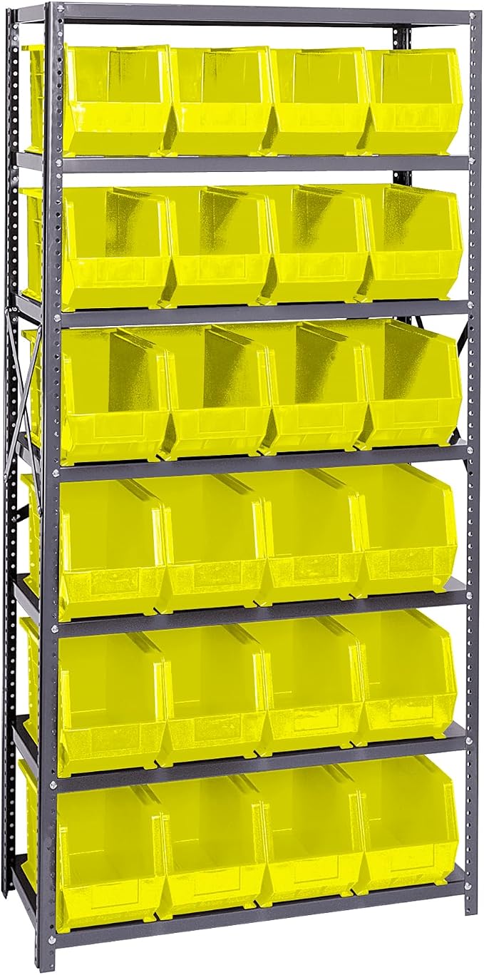 Quantum Storage Systems QSBU-265YL Giant Open Hopper Steel Shelving System by QuantumStorageSystems
