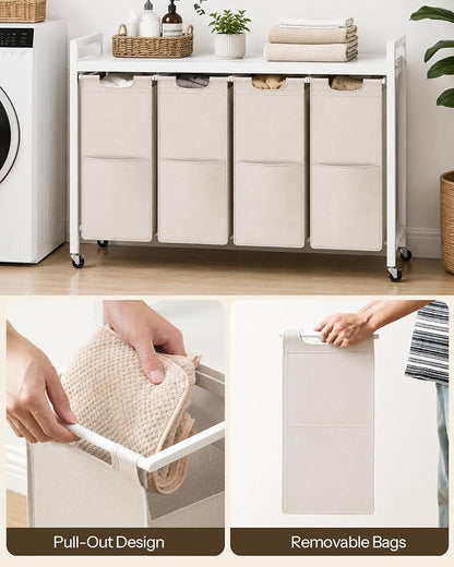HOOBRO Laundry Sorter 4 Sections, Laundry Hamper - Image 5