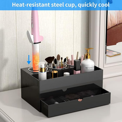 NIUBEE Hair Tool Organizer, Bathroom Countertop Blow Dryer Holder, Vanity Caddy - Image 3