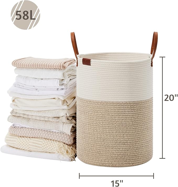 VIPOSCO Tall Laundry Basket, Large Dirty Clothes Hamper - Image 5