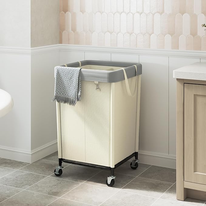 WOWLIVE 160L Rolling Laundry Hamper - Image 4