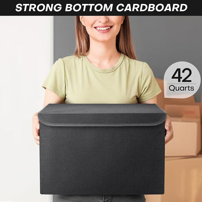 Bagnizer Large 42 Quarts Fabric Storage Bins - Image 6