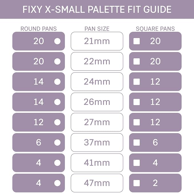 FIXY Extra Small Magnetic Makeup Palette | 4.8"x4.0" Clear-Top Organizer – Depot - Image 3