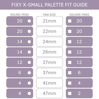 FIXY Extra Small Magnetic Makeup Palette | 4.8"x4.0" Clear-Top Organizer – Depot - Image 3