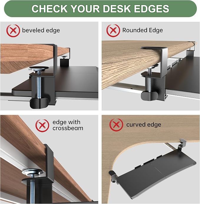 Extra Large Keyboard Tray Under Desk - Image 6