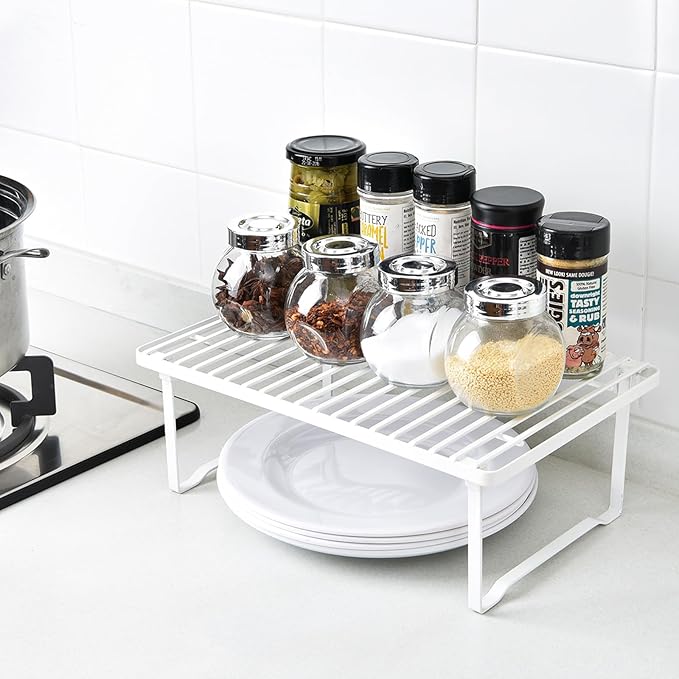 Amazon Basics Stackable Metal Kitchen Storage Shelves - Image 2