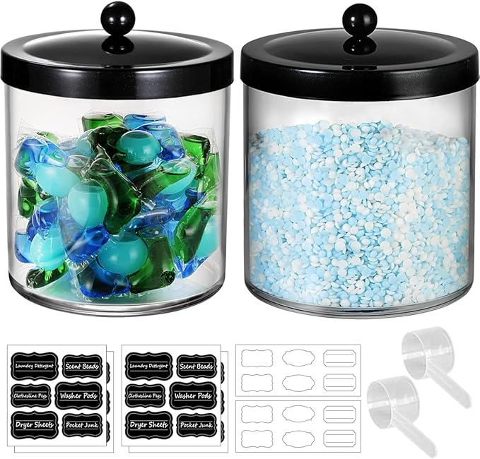 2 Pack 50 Oz Large Plastic Apothecary Jar by SheeChung