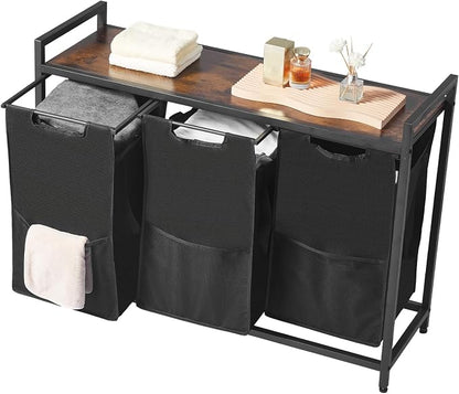 VEVOR 3 Section Laundry Sorter, Large Laundry Hamper - Image 9