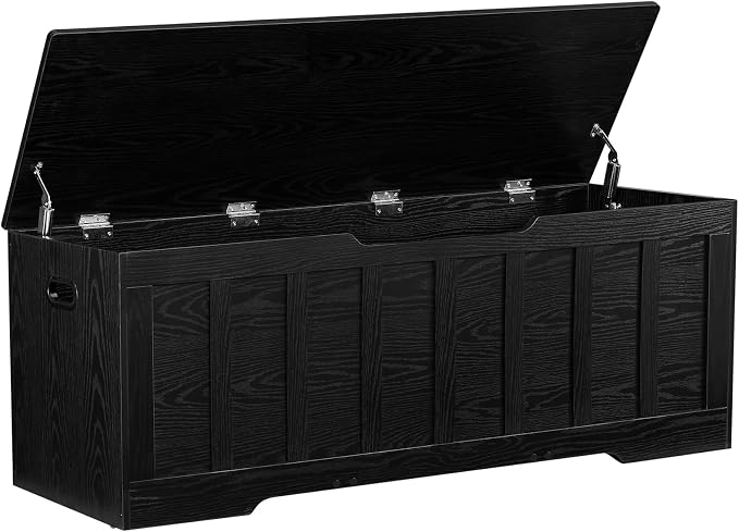 VANKILEY 51.2" Storage Chest Extra Large, Wooden Storage Bench, by Unknown