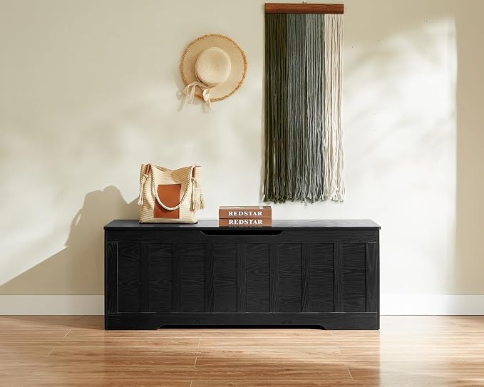 VANKILEY 51.2" Storage Chest Extra Large, Wooden Storage Bench, - Image 2