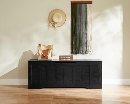 VANKILEY 51.2" Storage Chest Extra Large, Wooden Storage Bench, - Image 2
