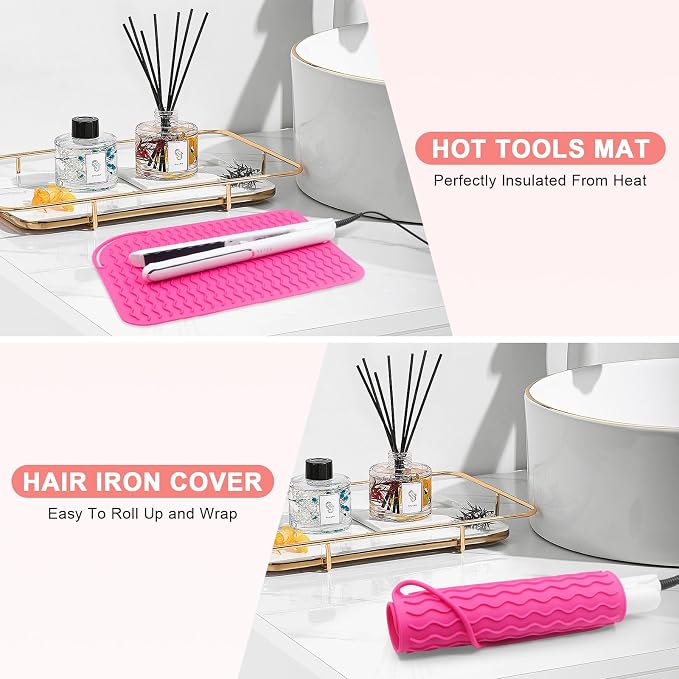 Plus Size Silicone Heat Resistant Mat, Portable Travel Hot Tools Pad Cover - Image 5