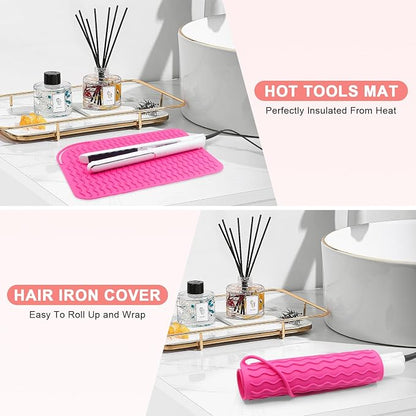 Plus Size Silicone Heat Resistant Mat, Portable Travel Hot Tools Pad Cover - Image 5