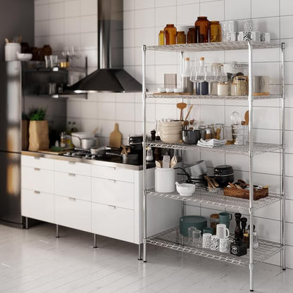 24" Deep x 42" Wide x 74" Height Wire Shelving Kit | 5-Tier | NSF Commercial - Image 8