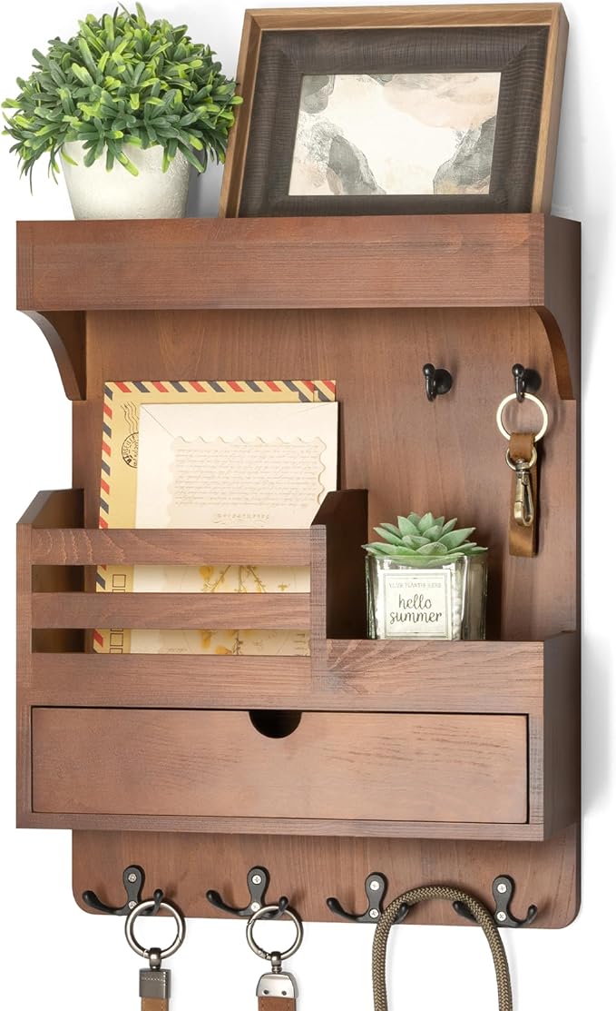 Rebee Vision Farmhouse Key Holder Wall Mount by REBEEVISION