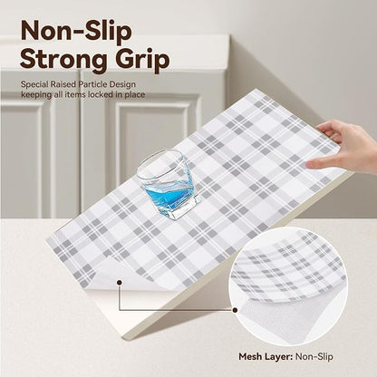 Drawer Shelf Liner for Kitchen Cabinets, Non Adhesive Slip Resistant Shelf - Image 2