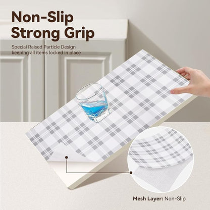Drawer Shelf Liner for Kitchen Cabinets, Non Adhesive Slip Resistant Shelf - Image 2