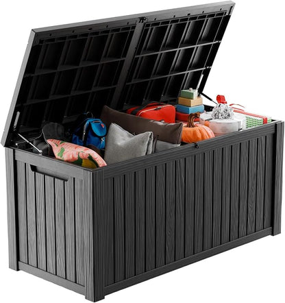 180 Gallon Deck Box, Resin Outdoor Storage Box by OutdoorLivingPerfected