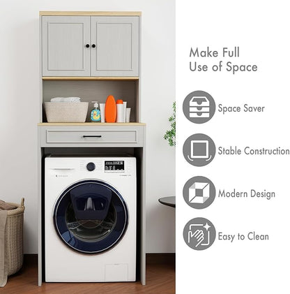 Washer Dryer Countertop with Shelf, Over The Washer or Dryer Storage Shelves - Image 6