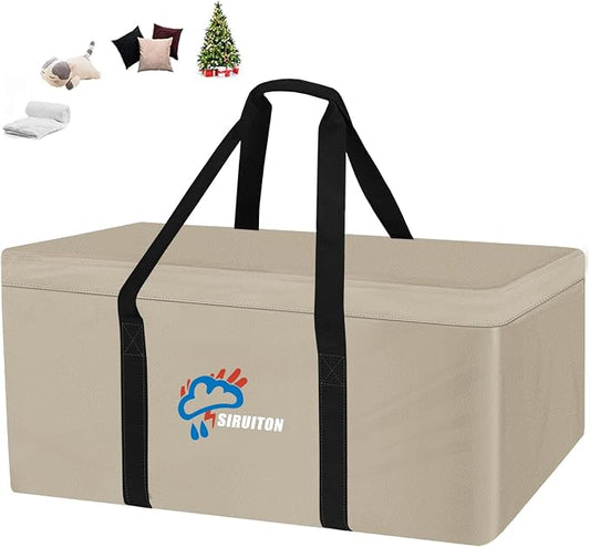 SIRUITON 69”L x 29.5”W x 21.6”H Outdoor Cushion Storage Bag, Patio Furniture by SIRUITON