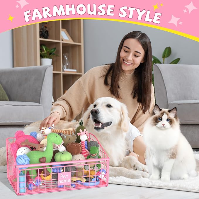 Kaiferty Indestructible Dog Toy basket, Medium Toy Box - Image 6