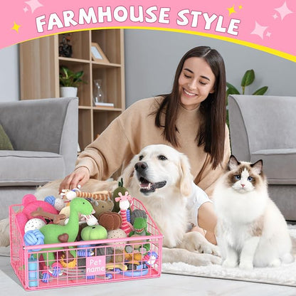 Kaiferty Indestructible Dog Toy basket, Medium Toy Box - Image 6