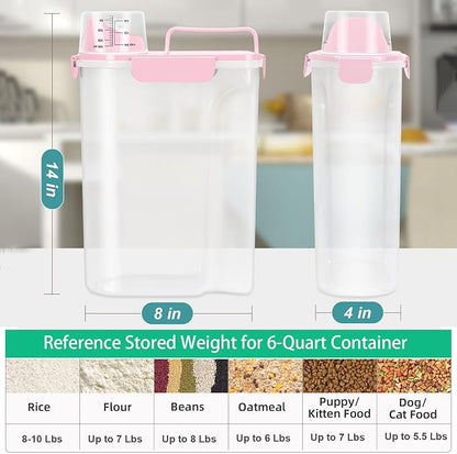 TBMax Airtight Rice Container 10 Lbs, Cereal Dispenser, Pet Cat Dog Food - Image 3