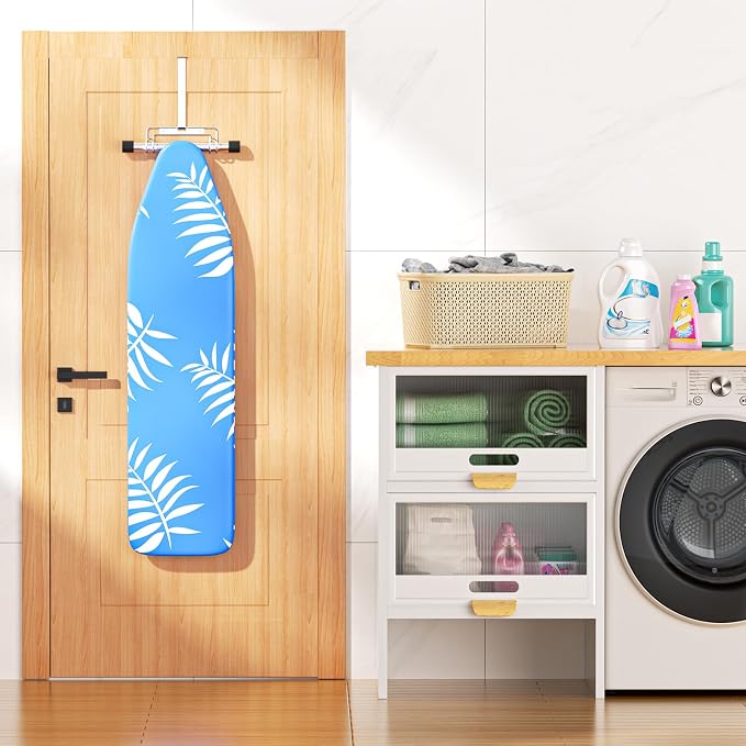 Ironing Board Holder Wall Mount/Over The Door Ironing Board Hanger, Laundry - Image 2