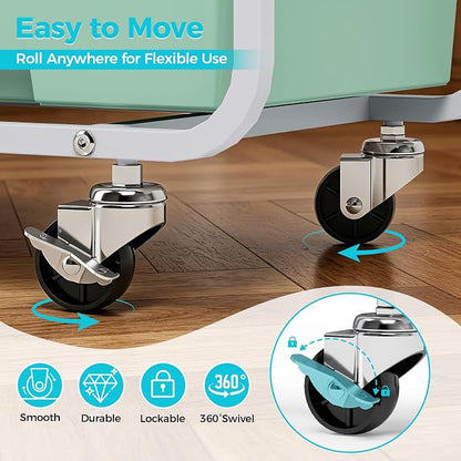 APEXCHASER 6 Drawers Rolling Storage Cabinet - Image 7