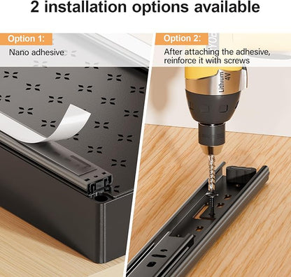 Delamu 3 Pack Pull Out Cabinet Organizer, 15.7" Deep Pull Out Drawers - Image 4