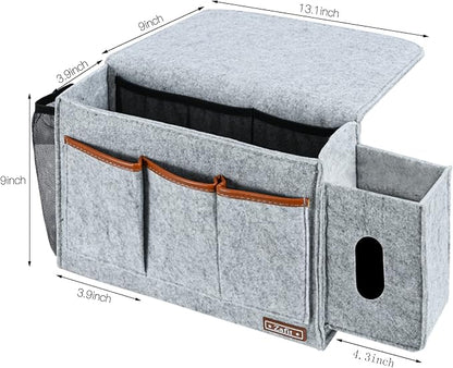 Bedside Caddy, Large Size Bedside Storage Organizer Bedside Organizer Caddy - Image 4