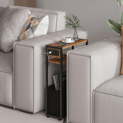 Narrow Side Table, Slim End Tables - Image 6