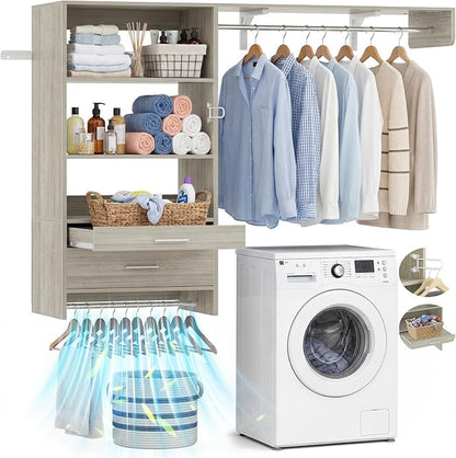Armocity 60" Wall Mounted Laundry Room Organization by Armocity
