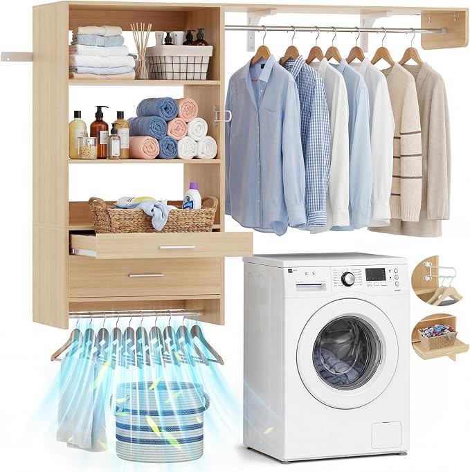 Armocity 60" Wall Mounted Laundry Room Organization by Armocity