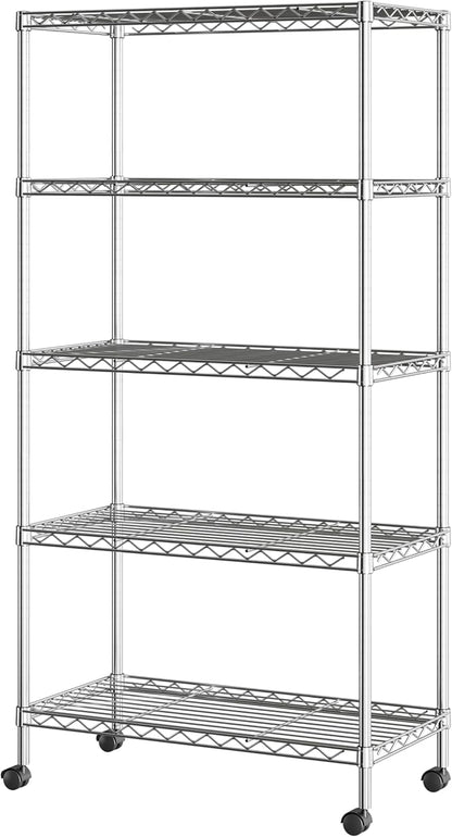 5-Tier Steel Wire Shelving by Unknown