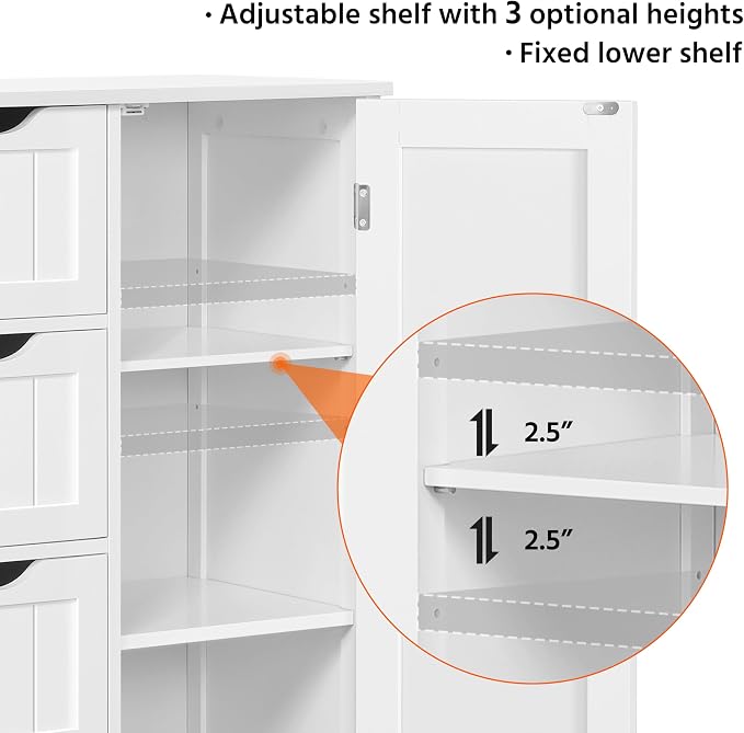 Yaheetech Bathroom Storage Cabinet - Image 7