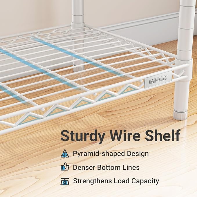VIPEK R3 Rolling Clothing Rack Heavy Duty Garment Rack - Image 7