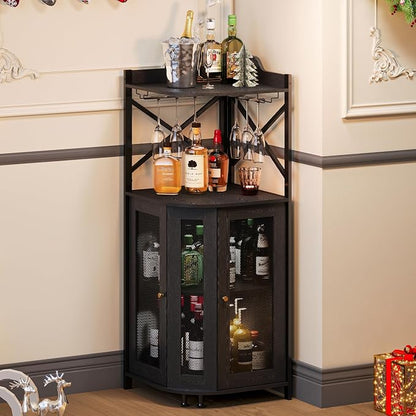 JKsmart Corner Bar Cabinet by JKsmart