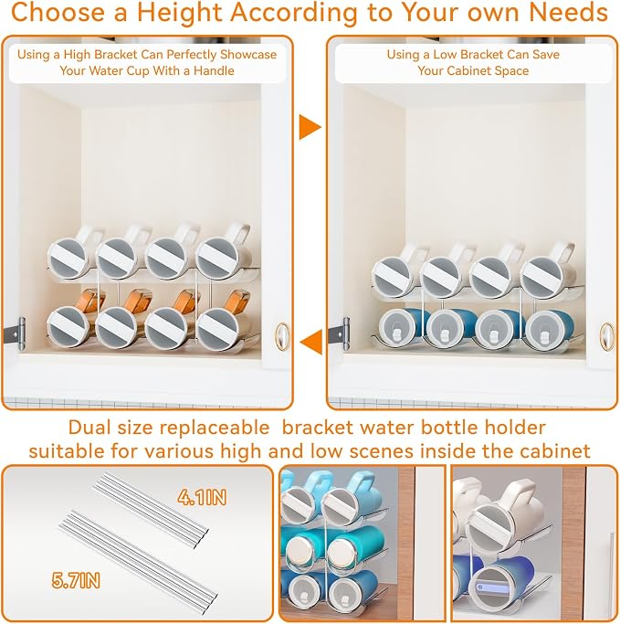 Yieach 2 Tier Water Bottle Holder - Image 3