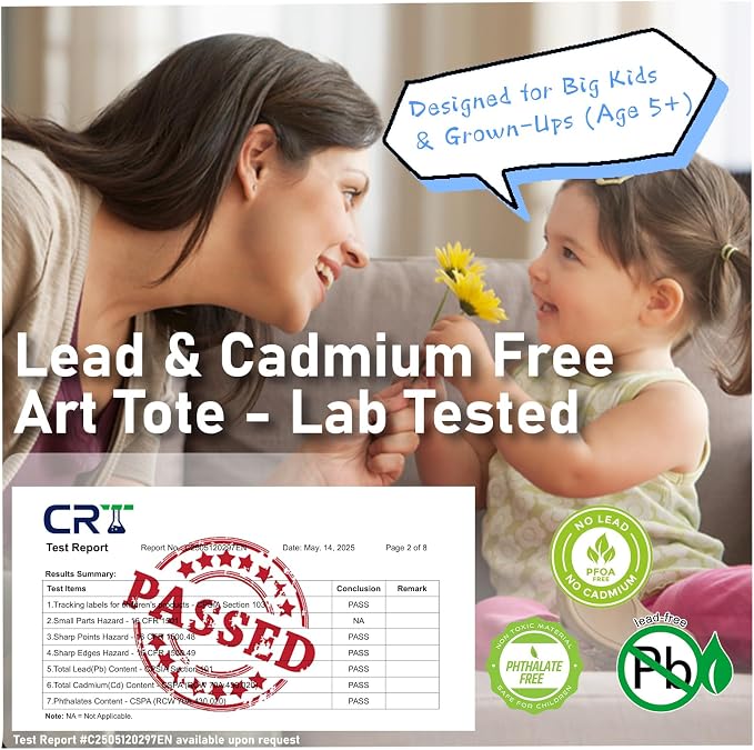 Cupohus Water-Resistant Art Organizer Tote Bag - Image 4