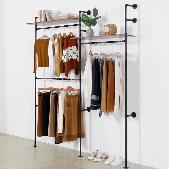 Industrial Pipe Clothing Rack - Image 2