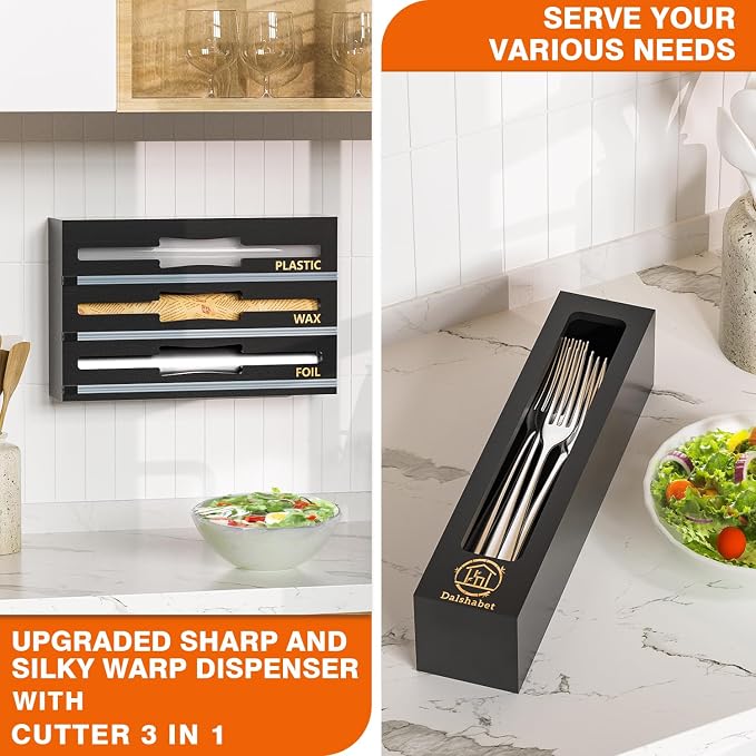 DALSHABET 9 IN1 Bamboo Storage Bag Drawer Organizer - Image 7