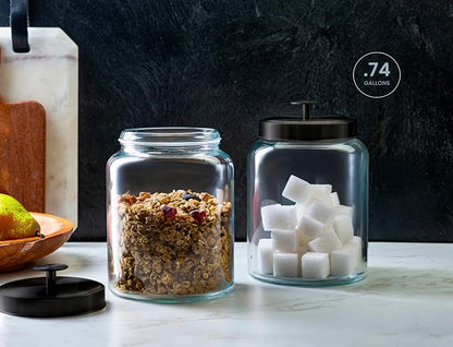KooK Glass Kitchen Canister Set, Food & Storage Containers - Image 3