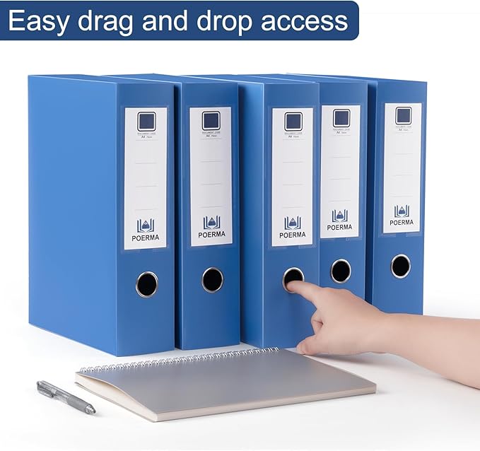 Storage File Boxes A4, Document File Folder Organizer Storage Filing Box - Image 5